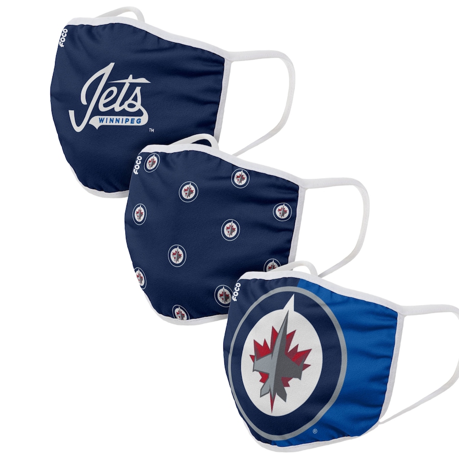 Image 693336.jpg, Product 693-336 / Price $38.99, Unisex Winnipeg Jets NHL Reusable Face Covers (3-Pack) on TSC.ca's Health & Fitness department