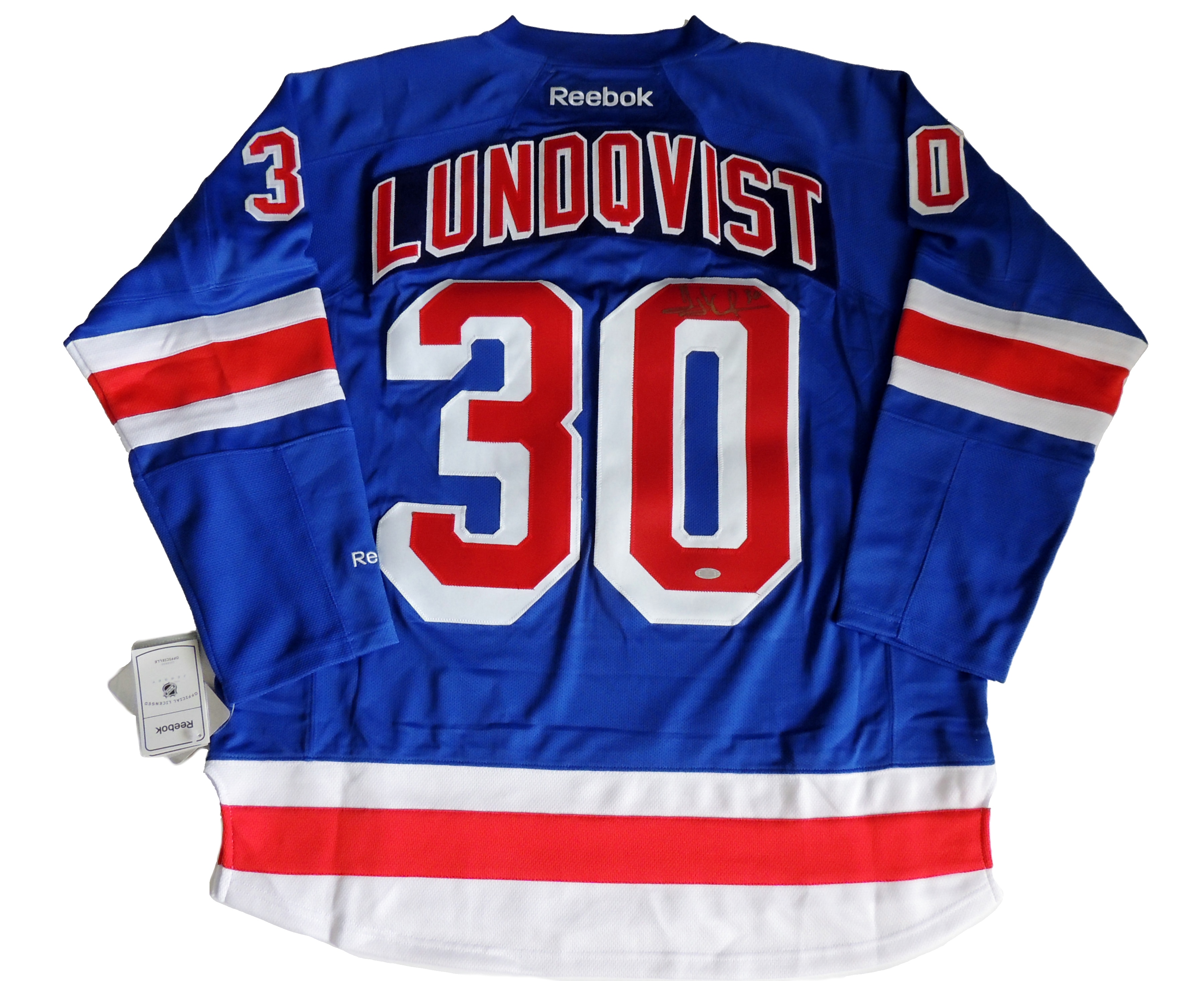 lundqvist signed jersey