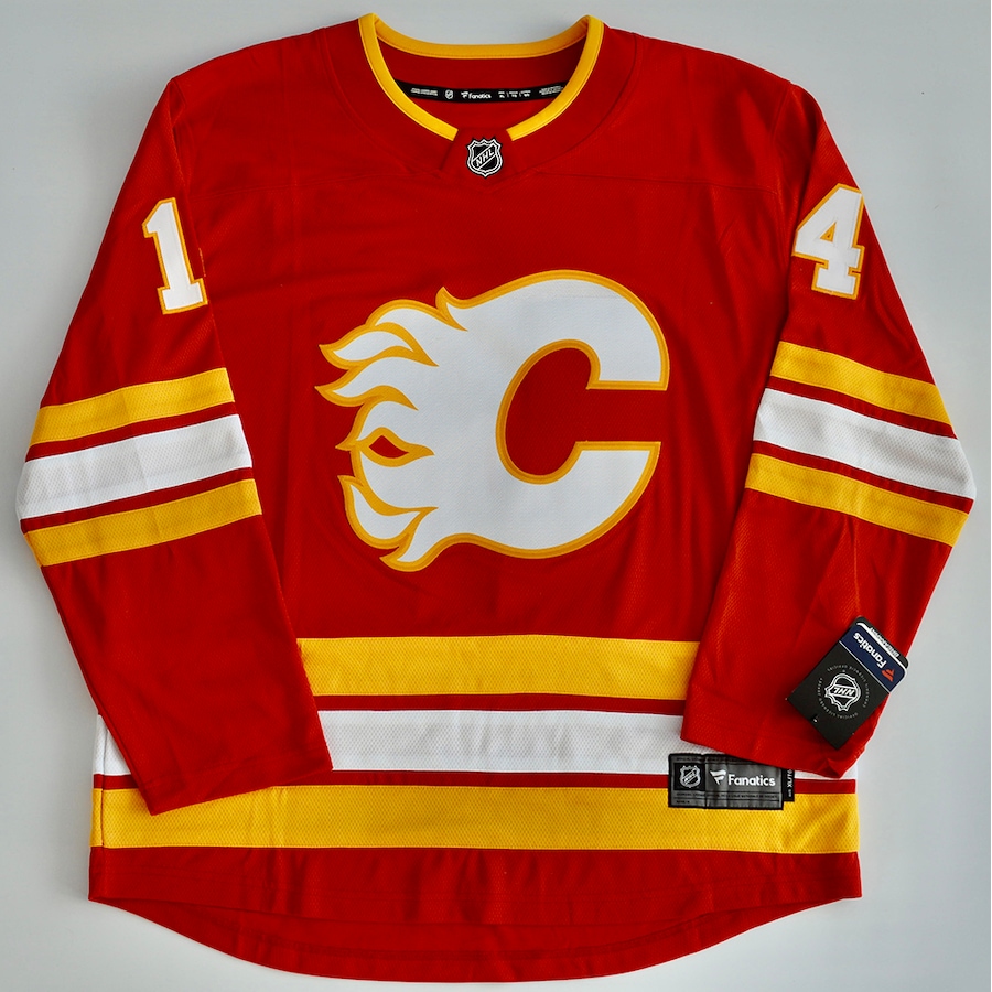 Image 693527.jpg, Product 693-527 / Price $398.00, NHL Calgary Flames Reebok Theo Fleury Autographed Jersey from DPI Sports on TSC.ca's Sports department
