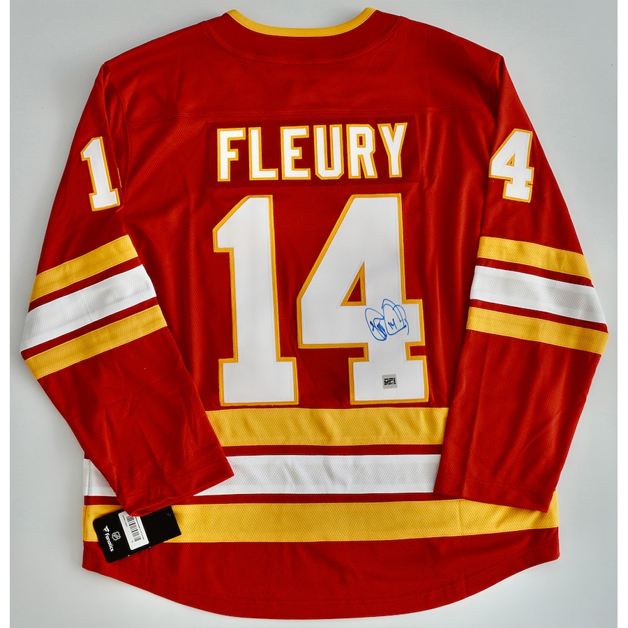 Image 693527_ALTMORE1.jpg, Product 693-527 / Price $398.00, NHL Calgary Flames Reebok Theo Fleury Autographed Jersey from DPI Sports on TSC.ca's Sports department