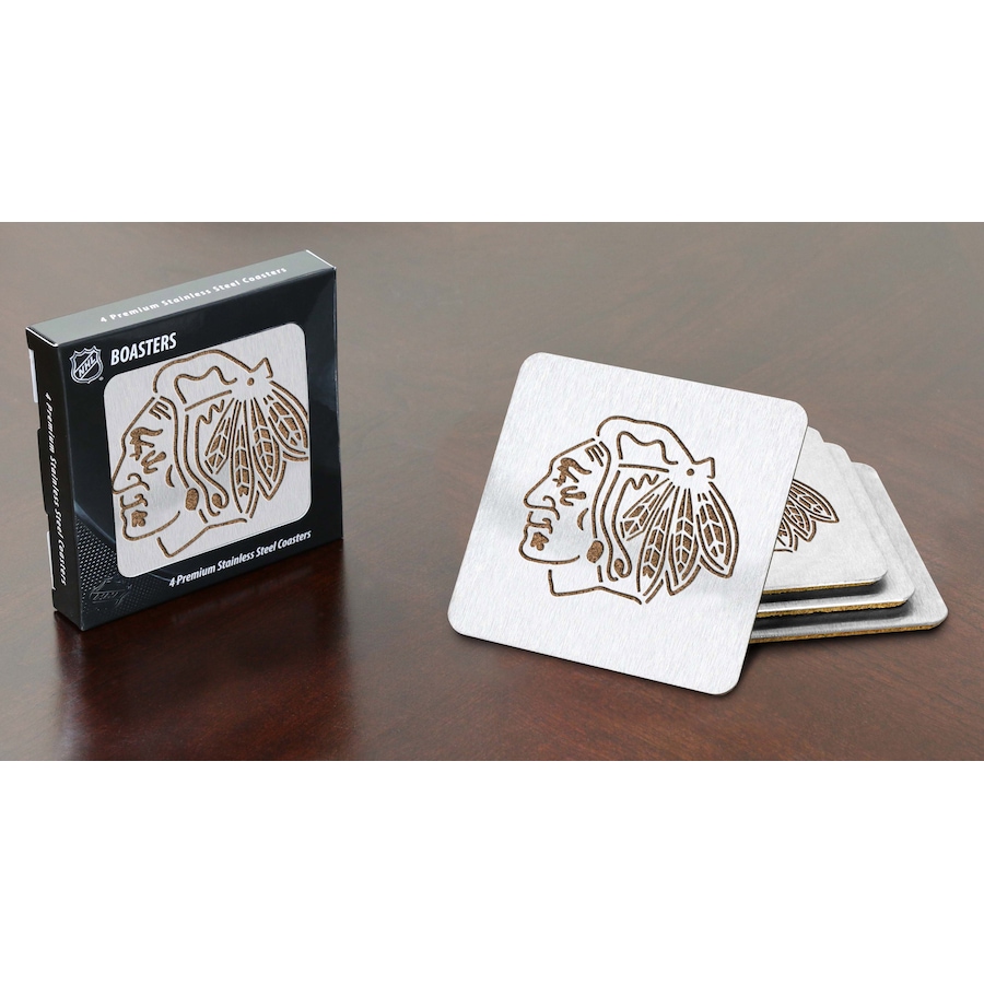 Image 694126.jpg, Product 694-126 / Price $20.99, NHL Chicago Blackhawks Boaster Coasters- Set of 4 from DPI Sports on TSC.ca's Health & Fitness department