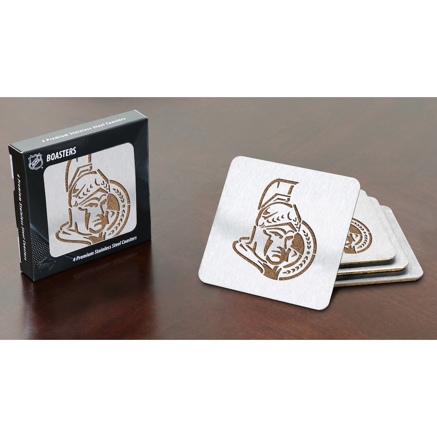 Image 694131.jpg, Product 694-131 / Price $20.99, NHL Ottawa Senators Boaster Coasters- Set of 4 from DPI Sports on TSC.ca's Health & Fitness department