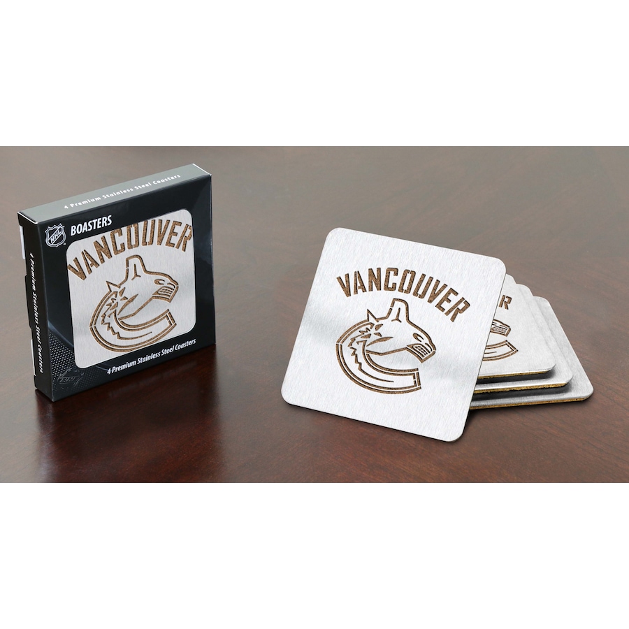 Image 694134.jpg, Product 694-134 / Price $19.99, NHL Vancouver Canucks Boaster Coasters- Set of 4 from DPI Sports on TSC.ca's Toys & Hobbies department