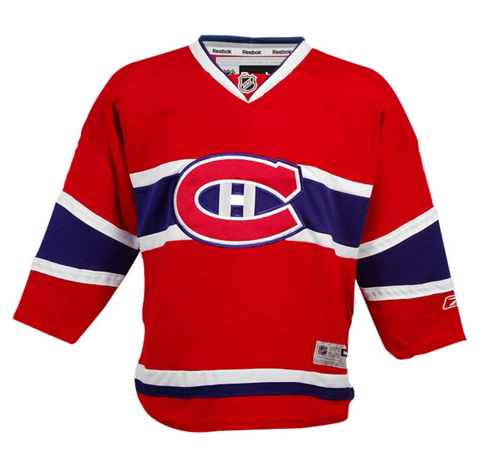 Image 694324.jpg, Product 694-324 / Price $94.99, NHL Montreal Canadiens Team Colour Premier Home Youth Jersey from Reebok on TSC.ca's Health & Fitness department