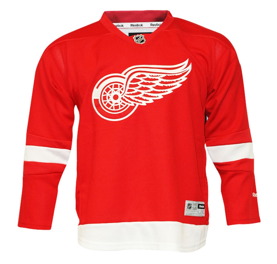 Image 694326.jpg , Product 694-326 / Price $89.99 , NHL Detroit Red Wings Team Colour Premier Home Youth Jersey from Reebok on TSC.ca's Health & Fitness department