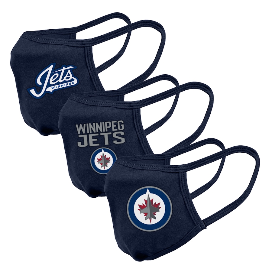 Image 695937.jpg, Product 695-937 / Price $36.99, Youth Winnipeg Jets NHL Reusable Team Logo Face Masks (3-Pack) on TSC.ca's Health & Fitness department