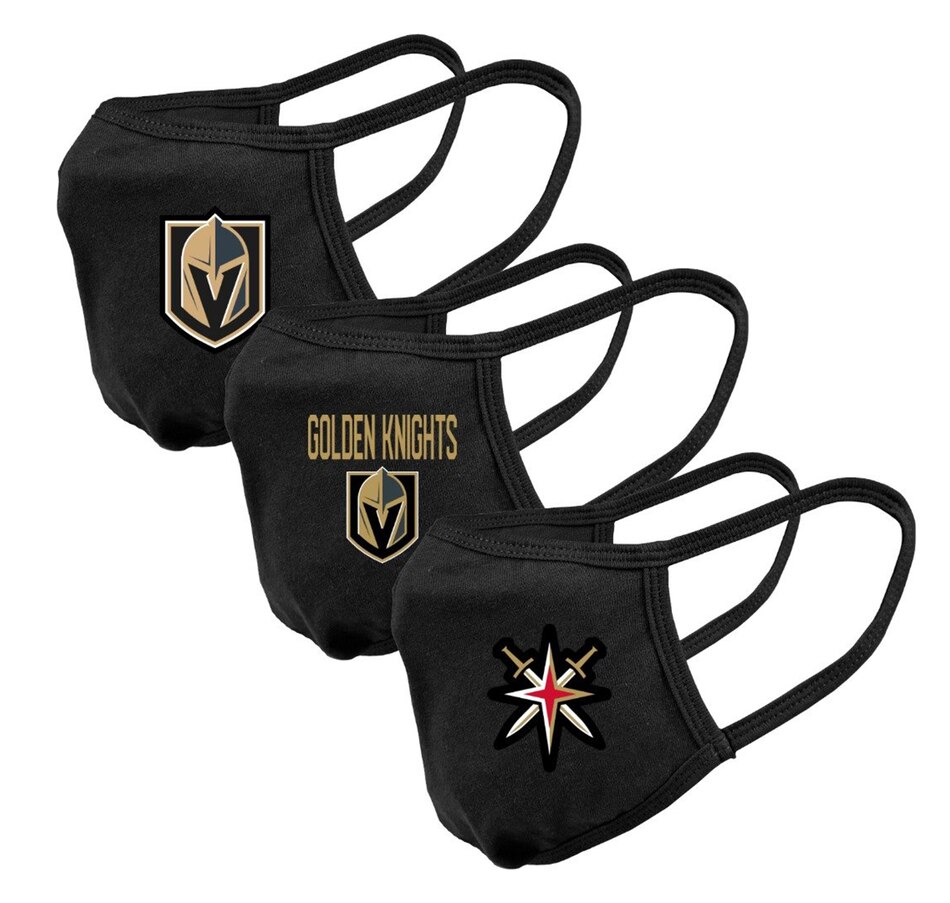 Image 695939.jpg, Product 695-939 / Price $41.99, Unisex Vegas Golden Knights NHL Reusable Team Logo Face Masks (3-Pack) on TSC.ca's Health & Fitness department