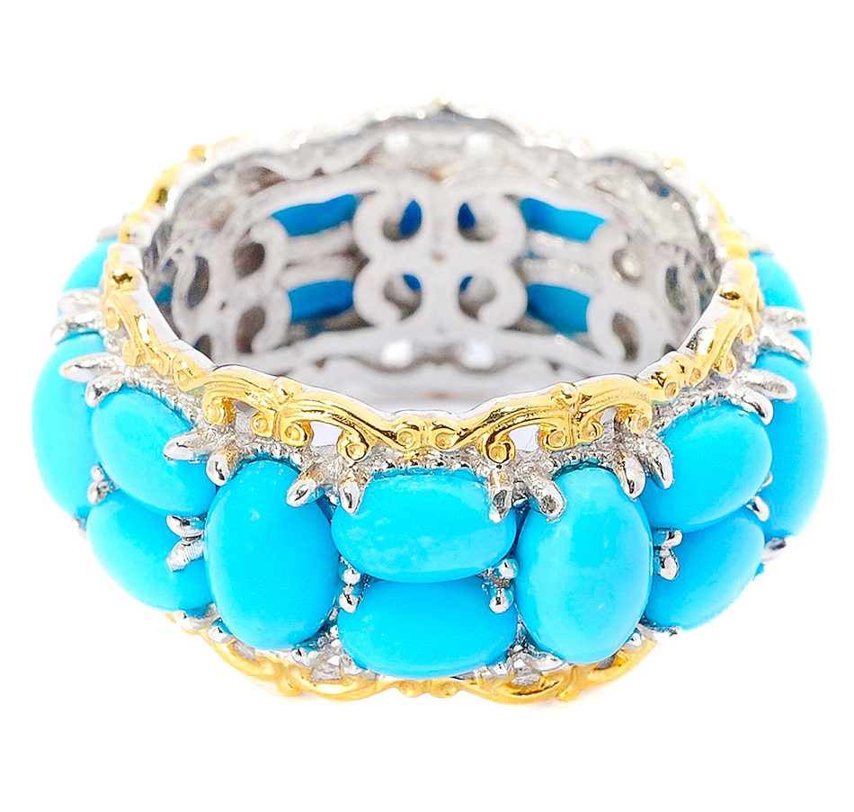 Image 695951_ALTMORE1.jpg, Product 695-951 / Price $377.99, Gems En Vogue Palladium Silver Sleeping Beauty Turquoise Full Eternity Ring from Gems En Vogue on TSC.ca's Jewellery department
