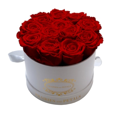 Prairies and Petals Signature Round Arrangement with Parisian Style White Box