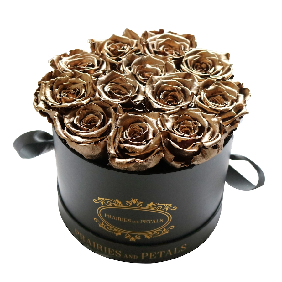 Image 698092_GLD.jpg, Product 698-092 / Price $239.00, Prairies and Petals Signature Round Arrangement with Parisian Style Black Box from Prairies And Petals on TSC.ca's Home & Garden department