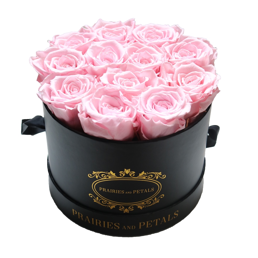 Image 698092_PNK.jpg, Product 698-092 / Price $239.00, Prairies and Petals Signature Round Arrangement with Parisian Style Black Box from Prairies And Petals on TSC.ca's Home & Garden department