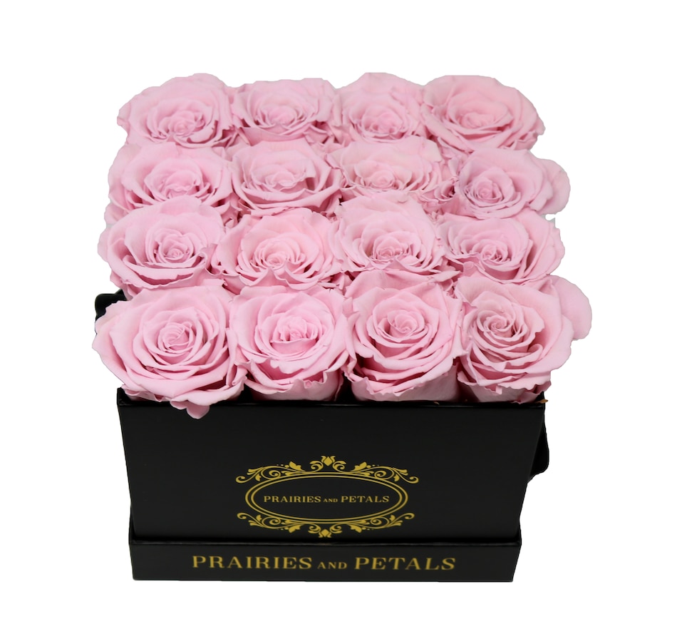 Image 698095_PNK.jpg, Product 698-095 / Price $214.00, Prairies and Petals Signature Square Arrangement with Parisian Style Black Box from Prairies And Petals on TSC.ca's Home & Garden department