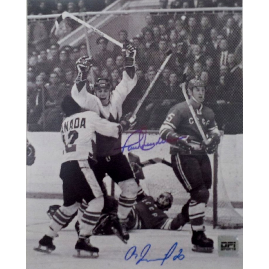 Image 698777.jpg, Product 698-777 / Price $209.00, Autographed Paul Henderson And Vladislav Tretiak 1972 Canada Russia Winning Goal Unframed 8x10 from DPI Sports on TSC.ca's Toys & Hobbies department