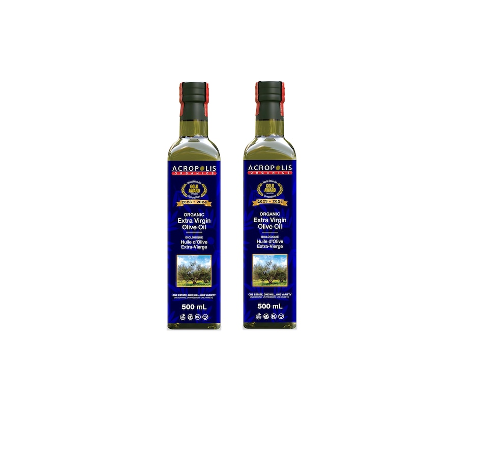 Image 698836.jpg, Product 698-836 / Price $44.99, Acropolis Organics Extra Virgin Organic Olive Oil Duo from Acropolis Organics on TSC.ca's Kitchen department
