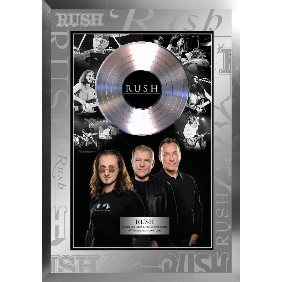 Image 699974.jpg, Product 699-974 / Price $239.99, Frameworth Rush Framed B/W Photo Collage With Platinum LP from Frameworth on TSC.ca's Home & Garden department