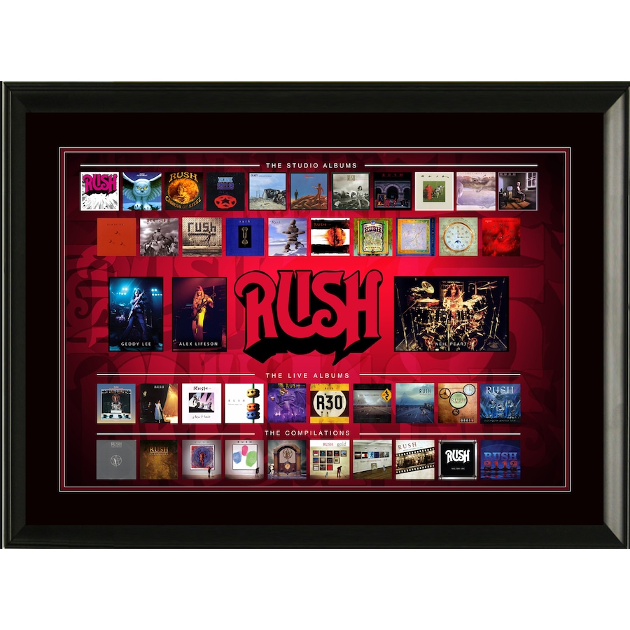 Image 699976.jpg, Product 699-976 / Price $189.99, Frameworth Rush Framed Album Collection Collage from Frameworth on TSC.ca's Sports department