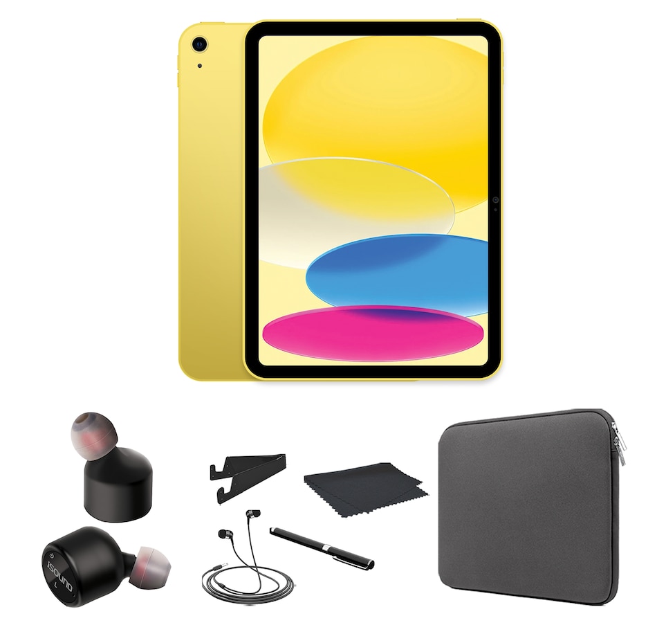Image 700980_YBLK.jpg, Product 700-980 / Price $679.99, Apple iPad 10.9" Tablet Bundle (256 GB, 10th-gen, refurbished) from TSC All IN on TSC.ca's Electronics department