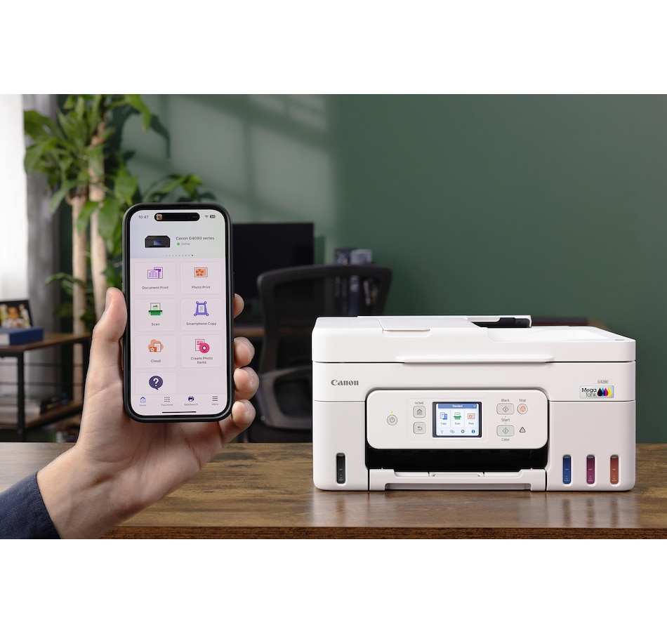 Image 700982_ALTMORE4.jpg, Product 700-982 / Price $379.99, Canon Megatank Pixma G4280 Wireless MegaTank All-in-One Printer from Canon on TSC.ca's Electronics department
