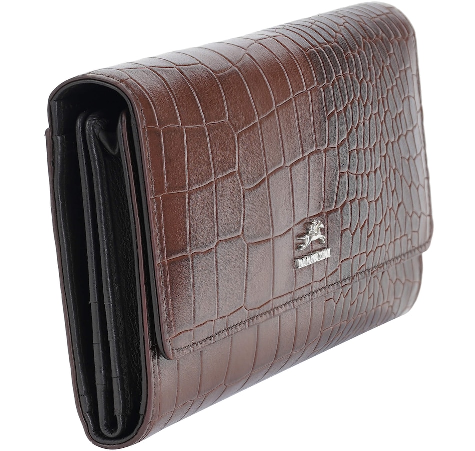 Image 701020_ALTMORE2.jpg, Product 701-020 / Price $99.99, Mancini Quad Fold Wallet With Enhanced RFID Security from Mancini Fine Leather on TSC.ca's Fashion department