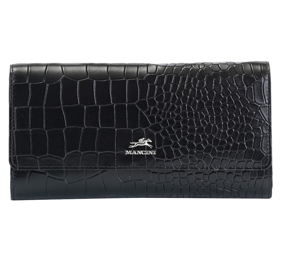 Image 701020_BLKC.jpg, Product 701-020 / Price $99.99, Mancini Quad Fold Wallet With Enhanced RFID Security from Mancini Fine Leather on TSC.ca's Fashion department