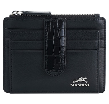 Mancini Card Case With Enhanced RFID Protection Croco