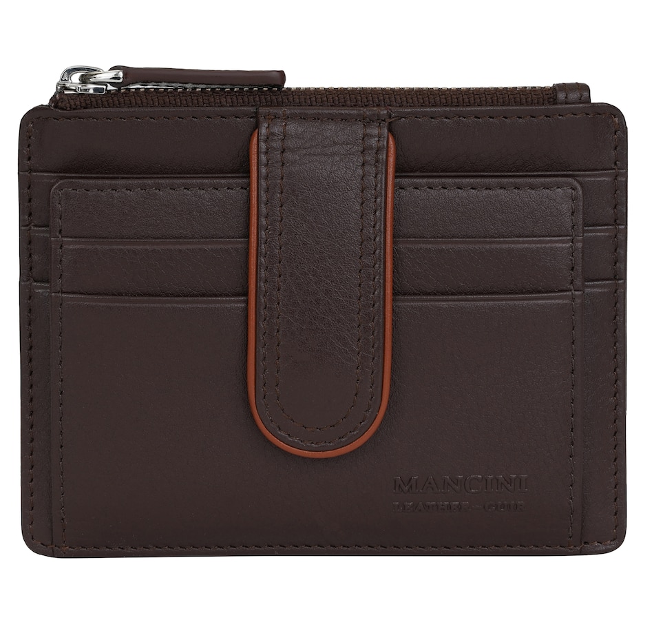 Image 701027_BRN.jpg, Product 701-027 / Price $44.99, Mancini Card Case With Enhanced RFID Protection from Mancini Fine Leather on TSC.ca's Fashion department