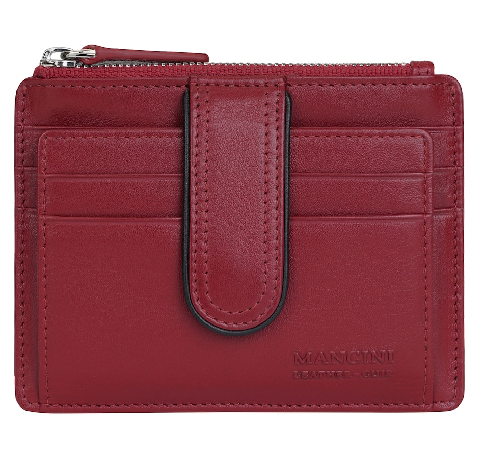 Image 701027_RED.jpg, Product 701-027 / Price $44.99, Mancini Card Case With Enhanced RFID Protection from Mancini Fine Leather on TSC.ca's Fashion department