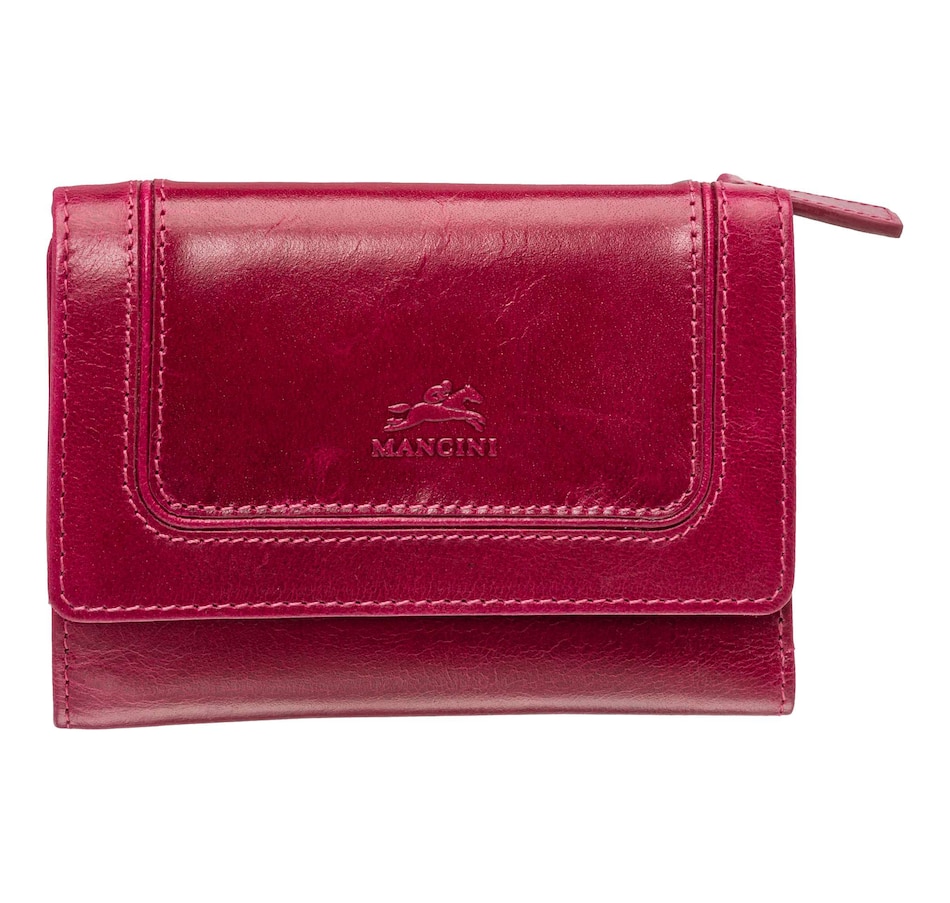 Image 701030_PNK.jpg, Product 701-030 / Price $75.99, Mancini RFID Secure Medium Clutch Wallet from Mancini Fine Leather on TSC.ca's Fashion department