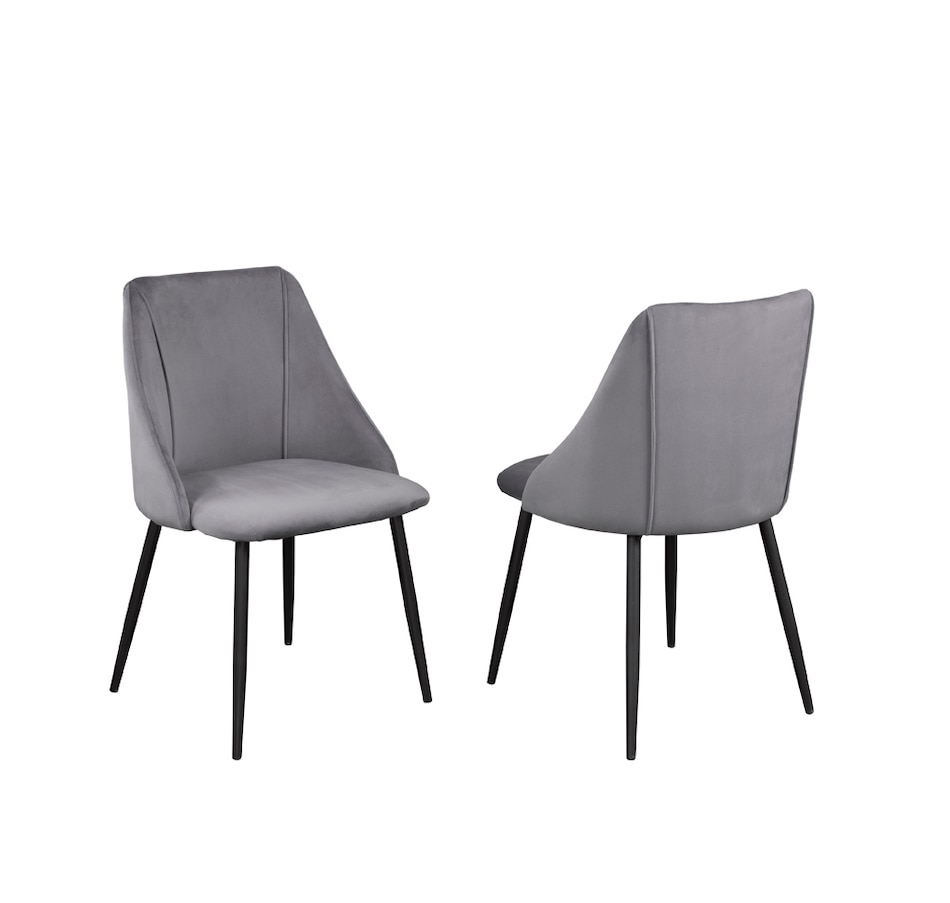 Image 701061_GRY.jpg, Product 701-061 / Price $244.99, Titus Velvet Dining Chairs (Set of 2) from Titus Furniture on TSC.ca's Home & Garden department