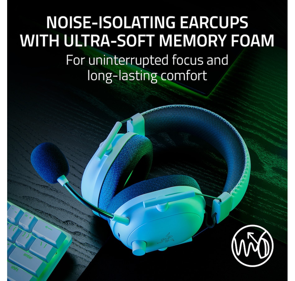 Image 701127_ALTMORE5.jpg, Product 701-127 / Price $289.99, Razer BlackShark V2 Pro (2023) - Wireless E-Sports Headset (white) from Razer on TSC.ca's Electronics department