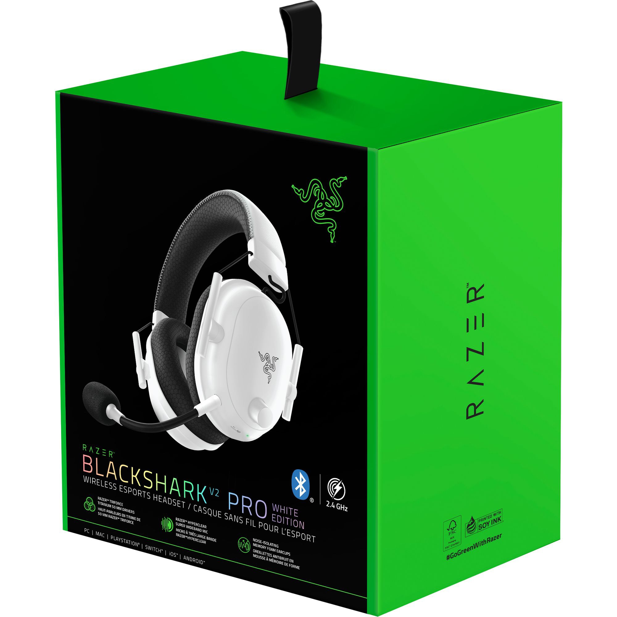 Razer BlackShark V2 Pro (2023) - Wireless E-Sports Headset (white