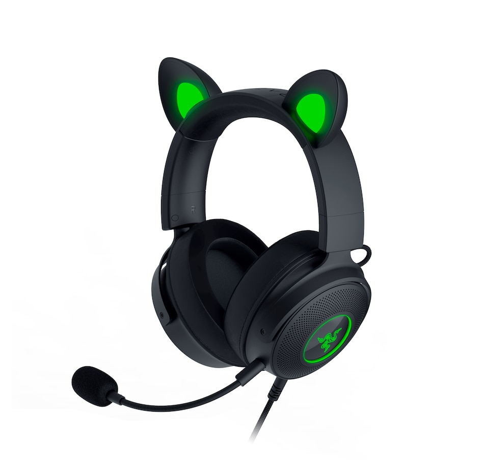 Image 701129.jpg, Product 701-129 / Price $289.99, Razer Kraken Kitty Edition V2 Pro Wired RGB Headset with Interchangeable Ears (black) from Razer on TSC.ca's Electronics department