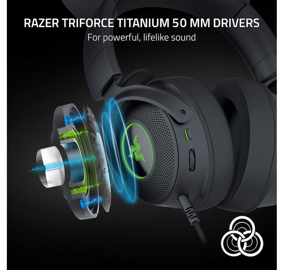 Image 701129_ALTMORE13.jpg, Product 701-129 / Price $289.99, Razer Kraken Kitty Edition V2 Pro Wired RGB Headset with Interchangeable Ears (black) from Razer on TSC.ca's Electronics department
