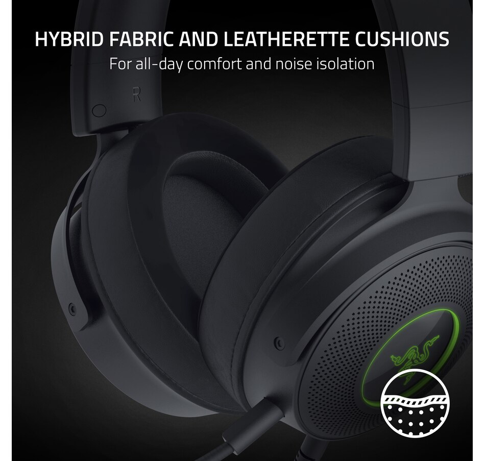 Image 701129_ALTMORE15.jpg, Product 701-129 / Price $289.99, Razer Kraken Kitty Edition V2 Pro Wired RGB Headset with Interchangeable Ears (black) from Razer on TSC.ca's Electronics department