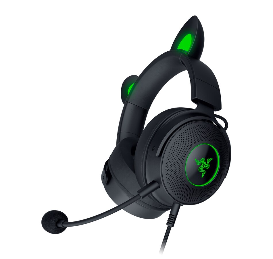 Image 701129_ALTMORE4.jpg, Product 701-129 / Price $289.99, Razer Kraken Kitty Edition V2 Pro Wired RGB Headset with Interchangeable Ears (black) from Razer on TSC.ca's Electronics department