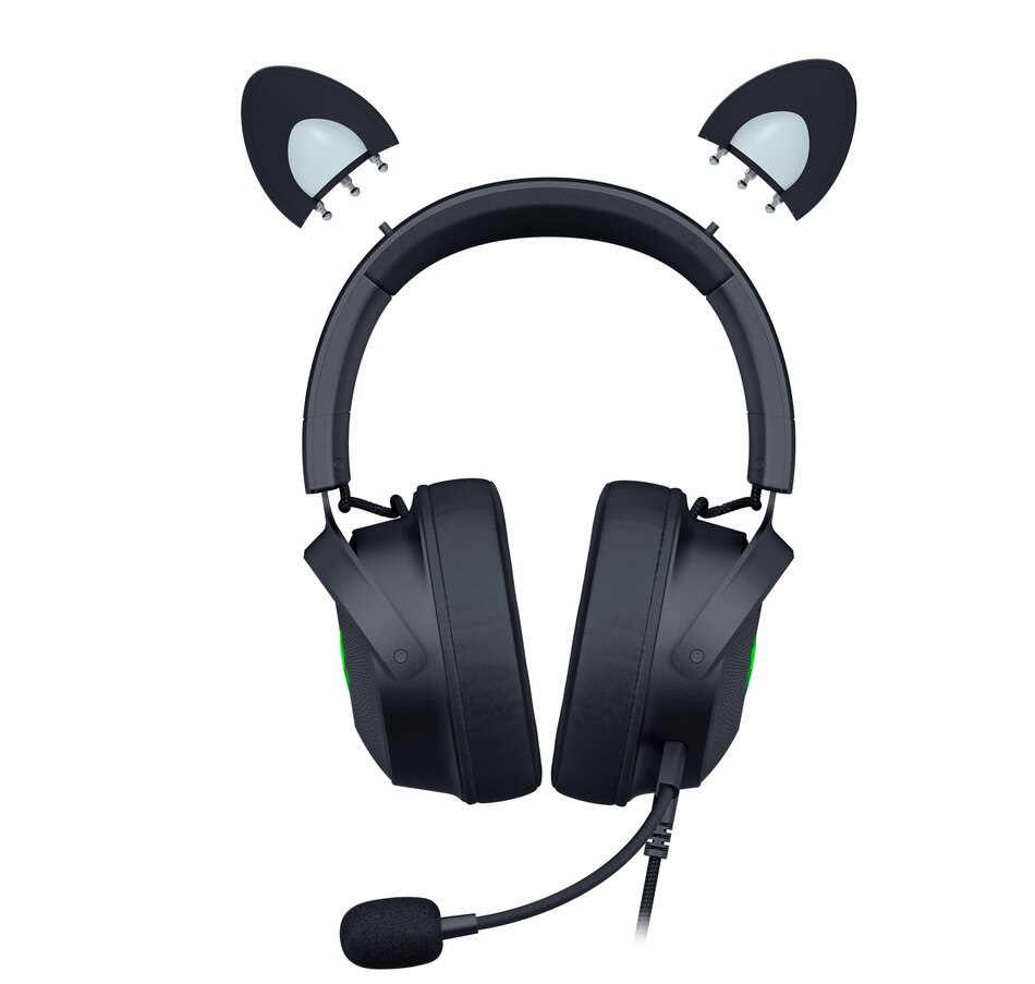 Image 701129_ALTMORE6.jpg, Product 701-129 / Price $289.99, Razer Kraken Kitty Edition V2 Pro Wired RGB Headset with Interchangeable Ears (black) from Razer on TSC.ca's Electronics department