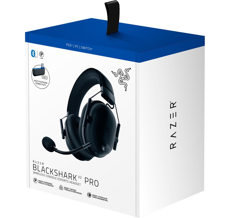 Image 701131_ALTMORE17.jpg, Product 701-131 / Price $289.99, Razer BlackShark V2 Pro for PlayStation Wireless Console E-Sports Headset (black) from Razer on TSC.ca's Electronics department