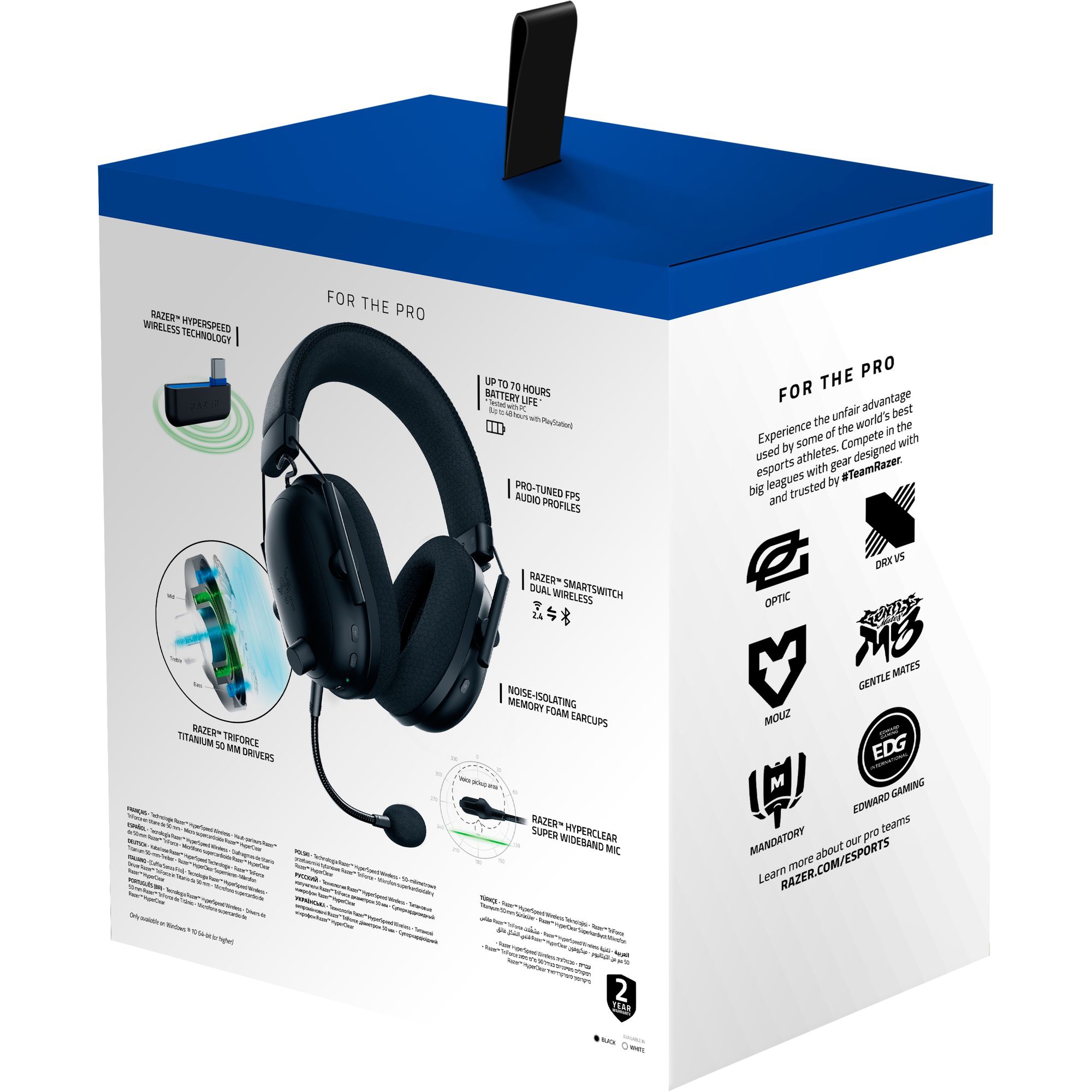 Razer BlackShark V2 Pro for PlayStation Wireless Console E-Sports