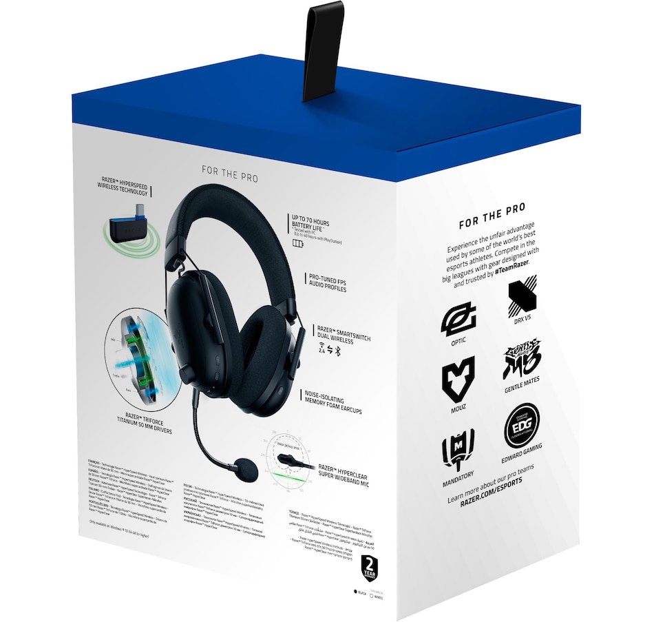 Image 701131_ALTMORE18.jpg, Product 701-131 / Price $289.99, Razer BlackShark V2 Pro for PlayStation Wireless Console E-Sports Headset (black) from Razer on TSC.ca's Electronics department