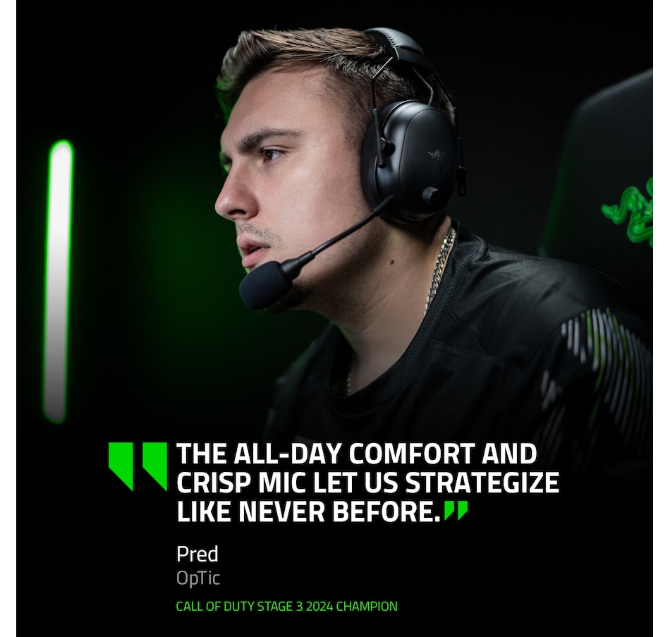 Image 701131_ALTMORE2.jpg, Product 701-131 / Price $289.99, Razer BlackShark V2 Pro for PlayStation Wireless Console E-Sports Headset (black) from Razer on TSC.ca's Electronics department