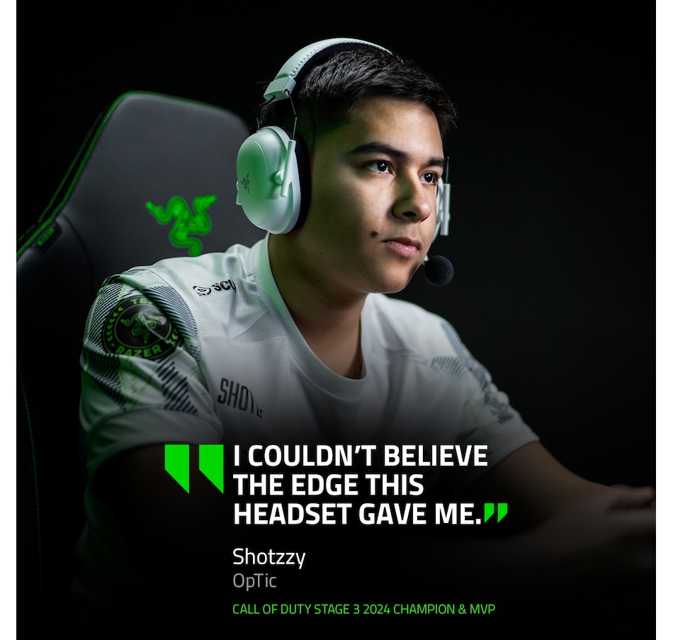 Image 701131_ALTMORE4.jpg, Product 701-131 / Price $289.99, Razer BlackShark V2 Pro for PlayStation Wireless Console E-Sports Headset (black) from Razer on TSC.ca's Electronics department