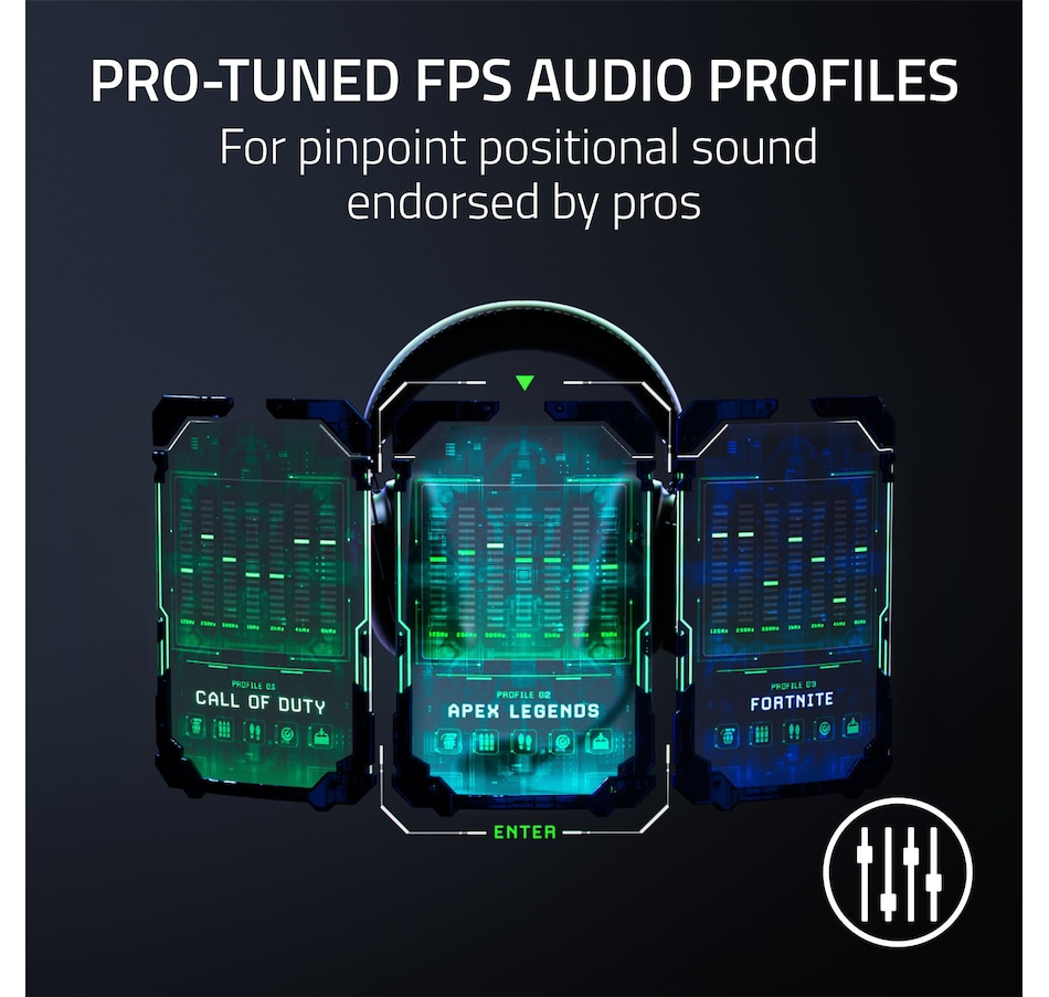 Image 701131_ALTMORE8.jpg, Product 701-131 / Price $289.99, Razer BlackShark V2 Pro for PlayStation Wireless Console E-Sports Headset (black) from Razer on TSC.ca's Electronics department