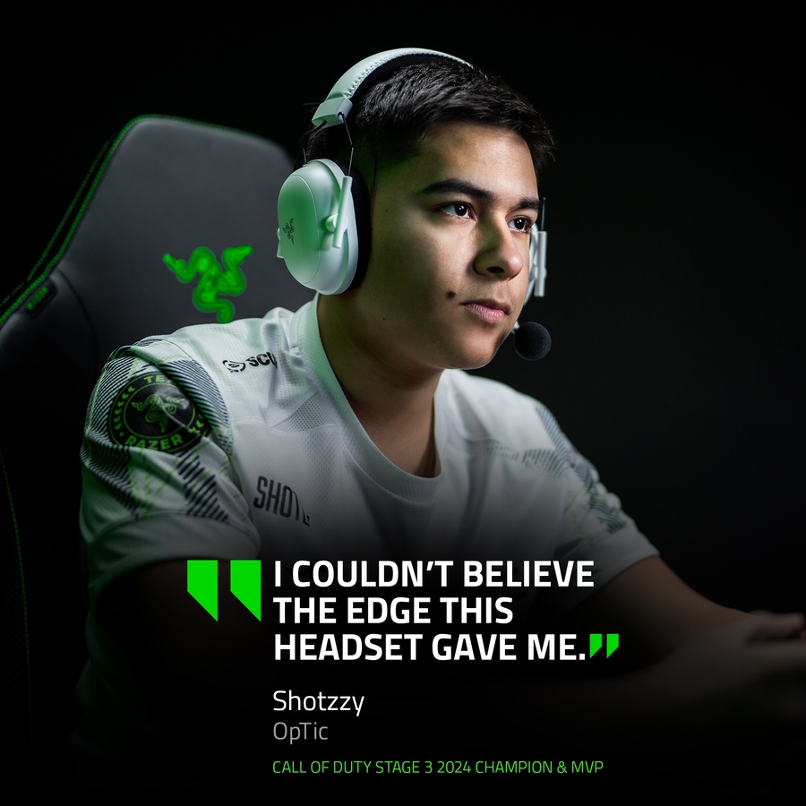 Image 701132_ALTMORE10.jpg, Product 701-132 / Price $289.99, Razer BlackShark V2 Pro for PlayStation Wireless Console E-Sports Headset (white) from Razer on TSC.ca's Electronics department
