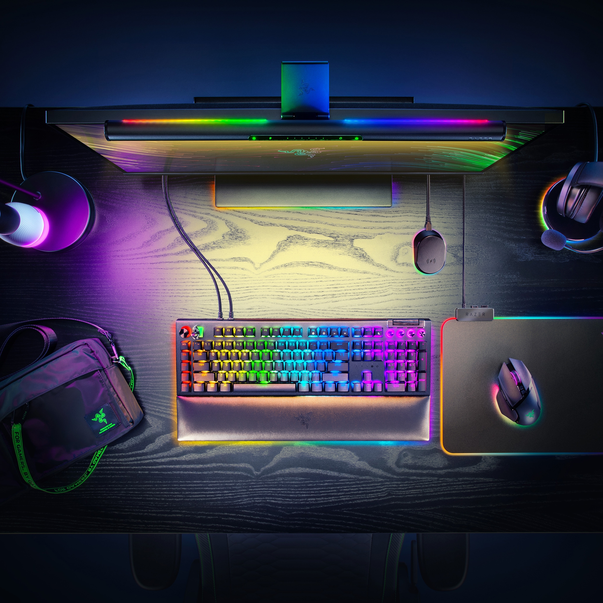 Razer Aether Monitor Light Bar RGB LED Light Bar for Gamer Rooms