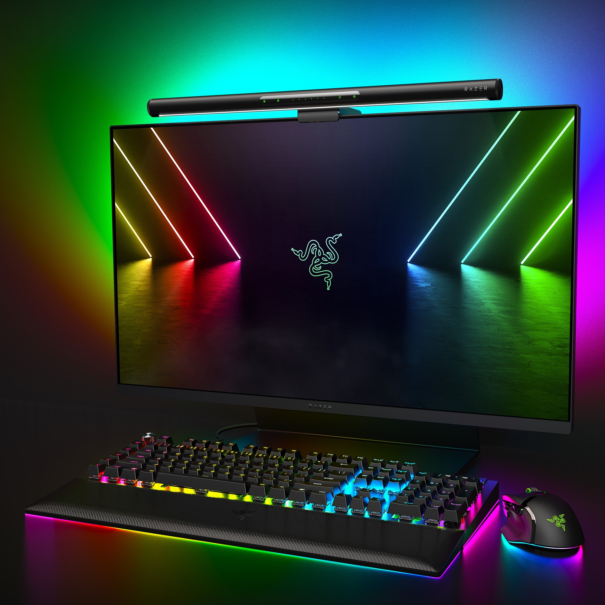 Razer Aether Monitor Light Bar RGB LED Light Bar for Gamer Rooms