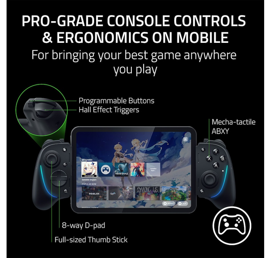 Image 701137_ALTMORE3.jpg, Product 701-137 / Price $199.99, Razer Kishi Ultra USB-C Gaming Controller for Android, iPhone and iPad Mini from Razer on TSC.ca's Electronics department