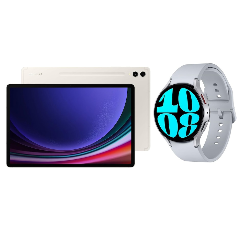 Image 701186.jpg, Product 701-186 / Price $1,952.38, Samsung TabS9 FE+ (256 GB, light green) and Watch6 BT 44 mm (silver) from Samsung on TSC.ca's Electronics department
