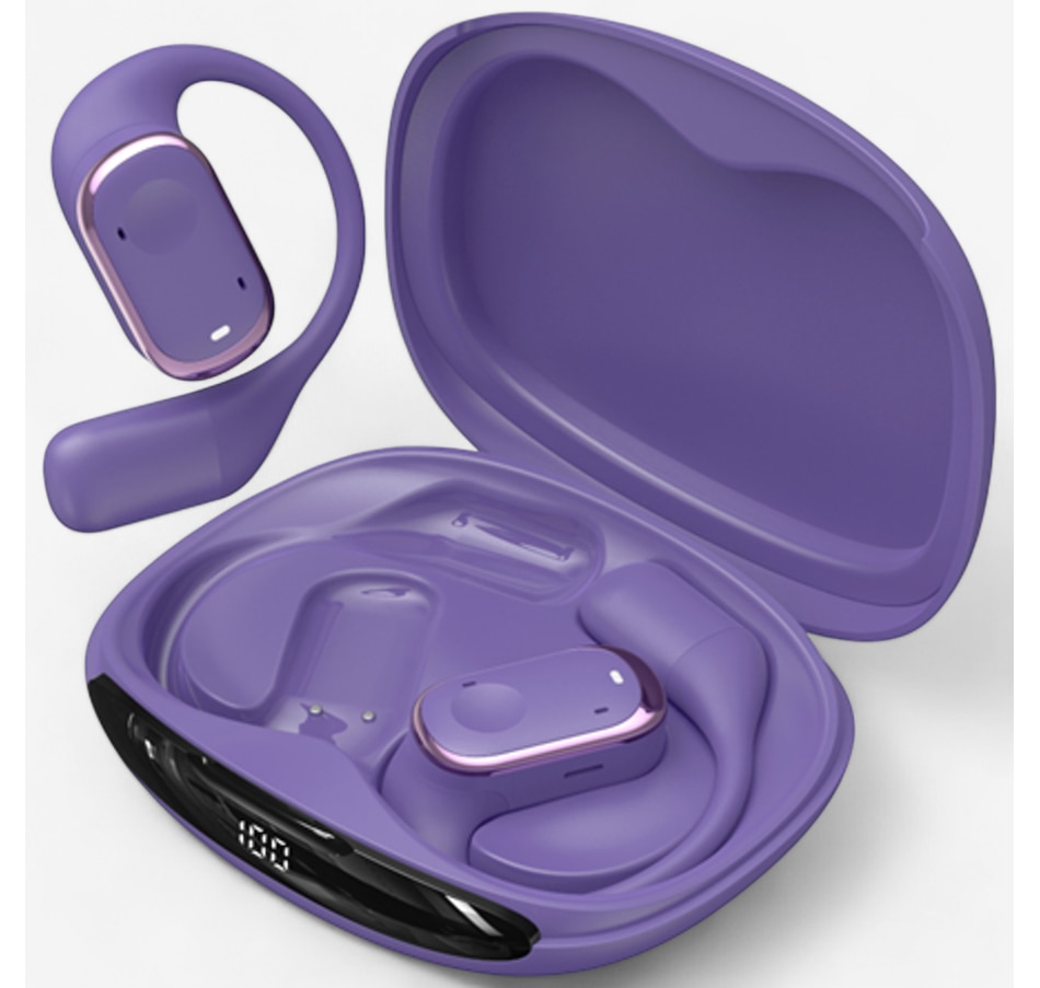 Image 701190_PUR.jpg, Product 701-190 / Price $129.99, Groovz Open Ear True Wireless Headphones from Groovz on TSC.ca's Electronics department