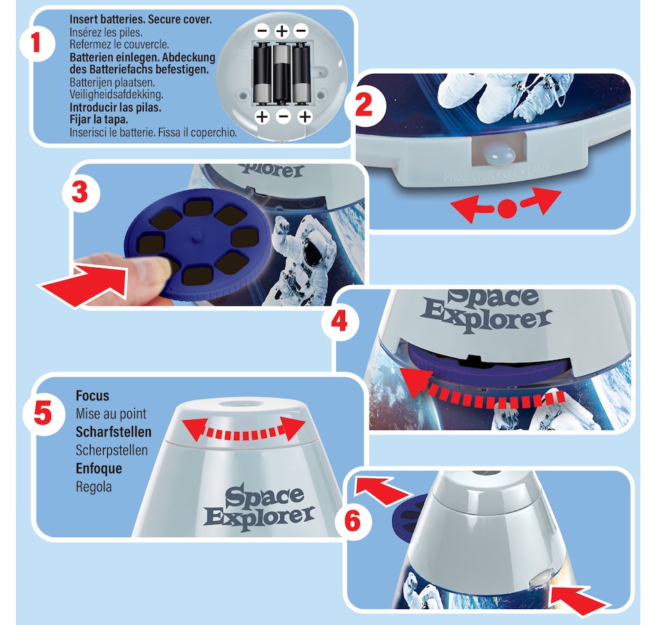 Image 701231_ALTMORE5.jpg, Product 701-231 / Price $24.99, Brainstorm Space Explorer Room Projector from Brainstorm on TSC.ca's Toys & Hobbies department