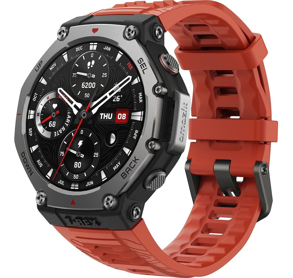 Image 701283_LAVA.jpg, Product 701-283 / Price $399.99, Amazfit T-Rex 3 Rugged Smartwatch from Amazfit on TSC.ca's Electronics department